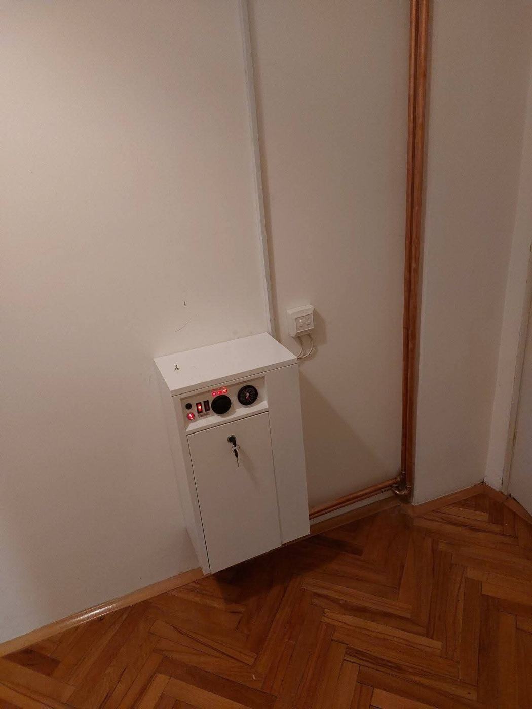 Elektro kotao u stanu, bakarni razvod